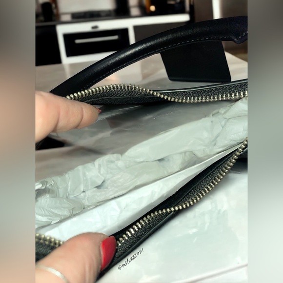 MARC JACOBS Convertible Shoulder Bag in Black + Croc Cardholder/Keychain NWT - Picture 7 of 9